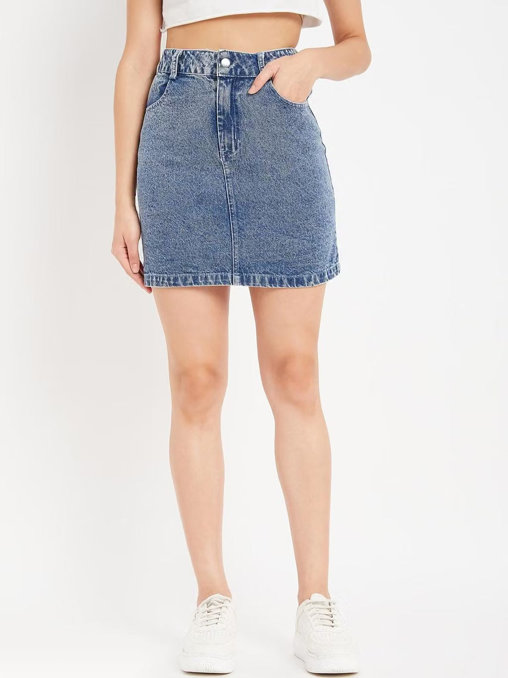 Indigo Muse Denim Mini Skirt