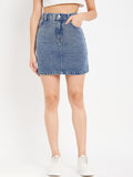 Indigo Muse Denim Mini Skirt