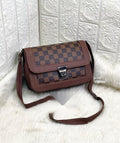 Hazel Check Box Sling Bag