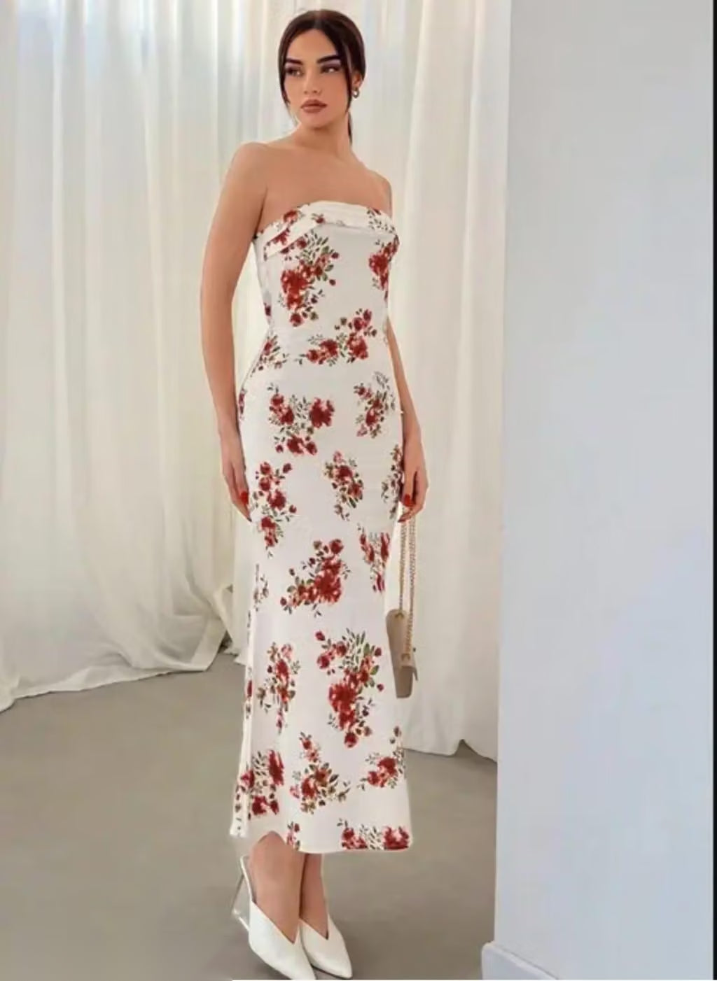 Printed Sleeveless Maxi Dress