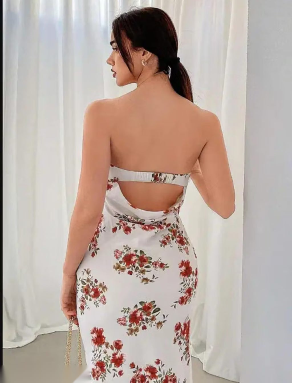 Printed Sleeveless Maxi Dress