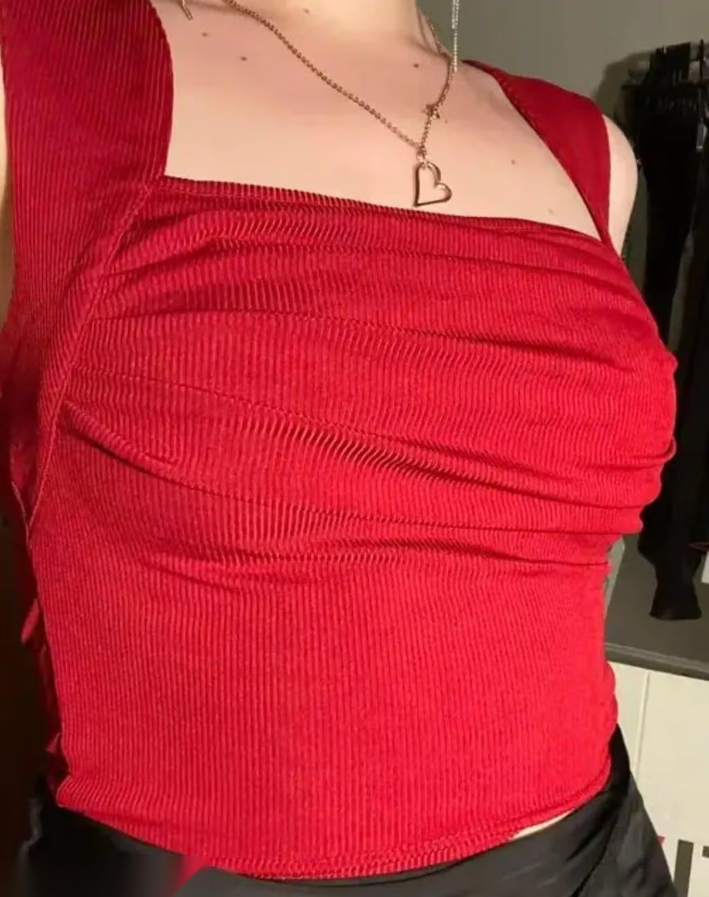 Solid Fitted Crop Top
